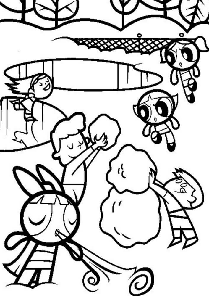Desenho de As Meninas Superpoderosas para imprimir