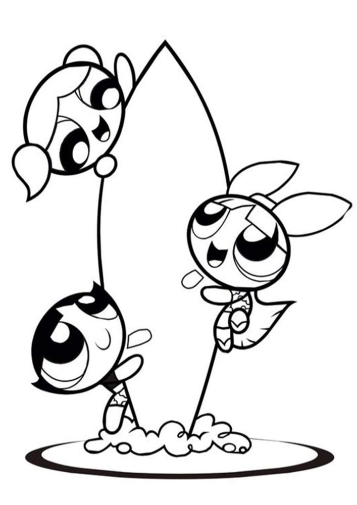 Desenho de As Meninas Superpoderosas para imprimir