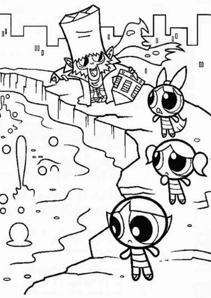 Desenho de As Meninas Superpoderosas para imprimir