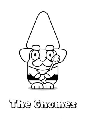 Desenho de Bluey para imprimir
