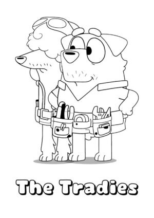 Desenho de Bluey para imprimir