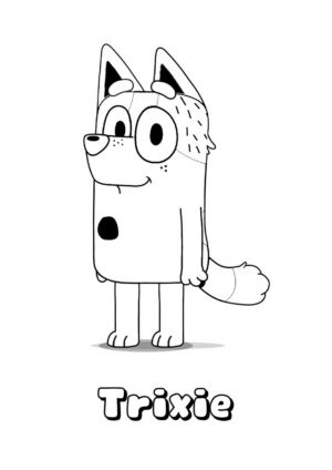 Desenho de Bluey para imprimir