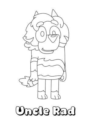 Desenho de Bluey para imprimir