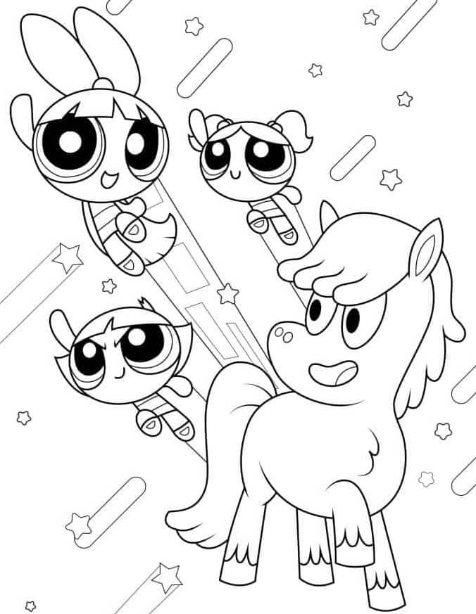 Desenho de As Meninas Superpoderosas para imprimir