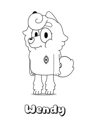 Desenho de Bluey para imprimir