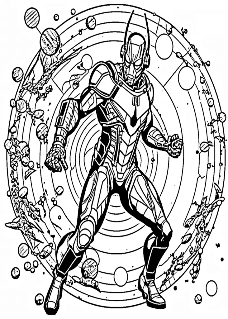 Desenho de Homem-Formiga (Ant-Man) para imprimir