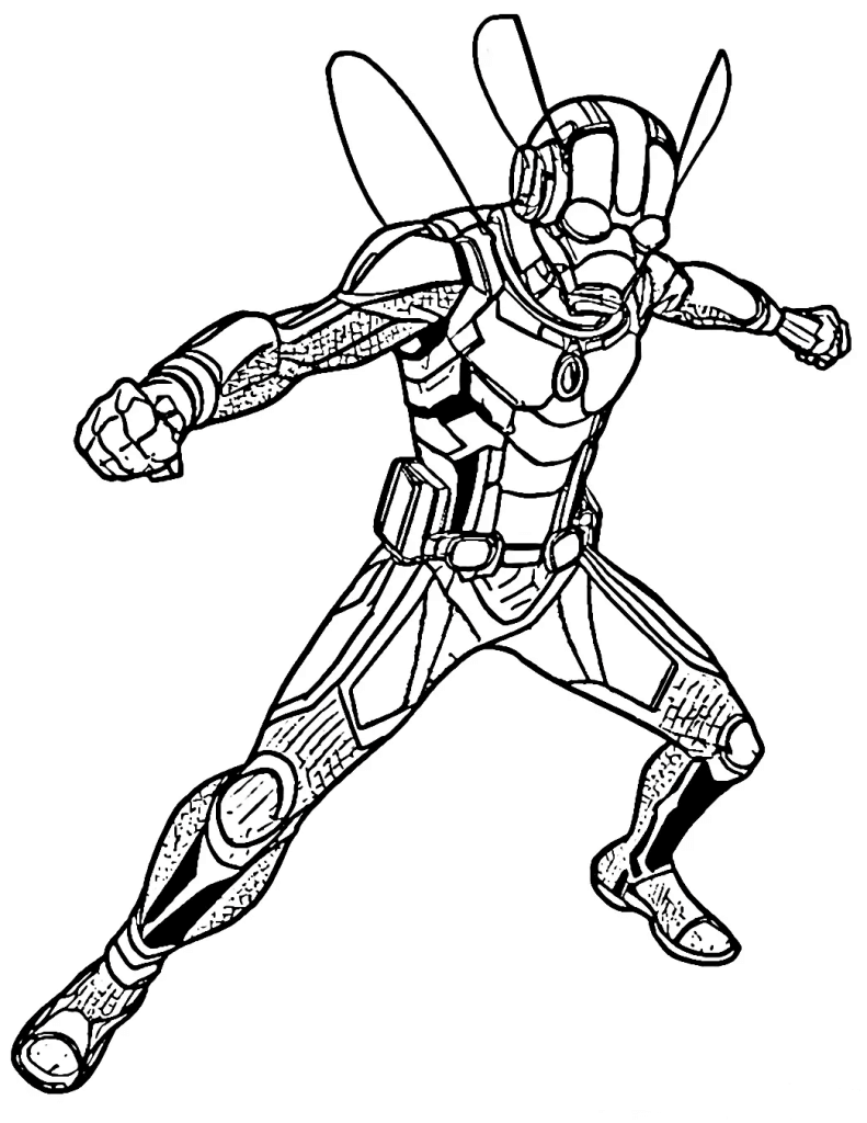 Desenho de Homem-Formiga (Ant-Man) para imprimir