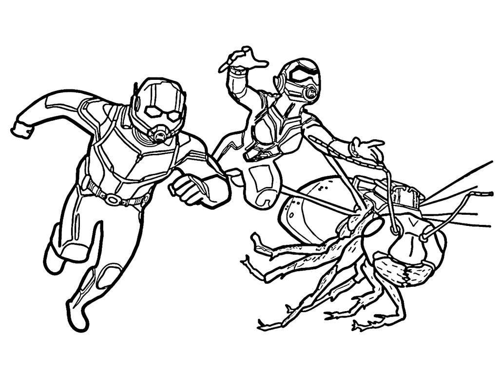 Desenho de Homem-Formiga (Ant-Man) para imprimir