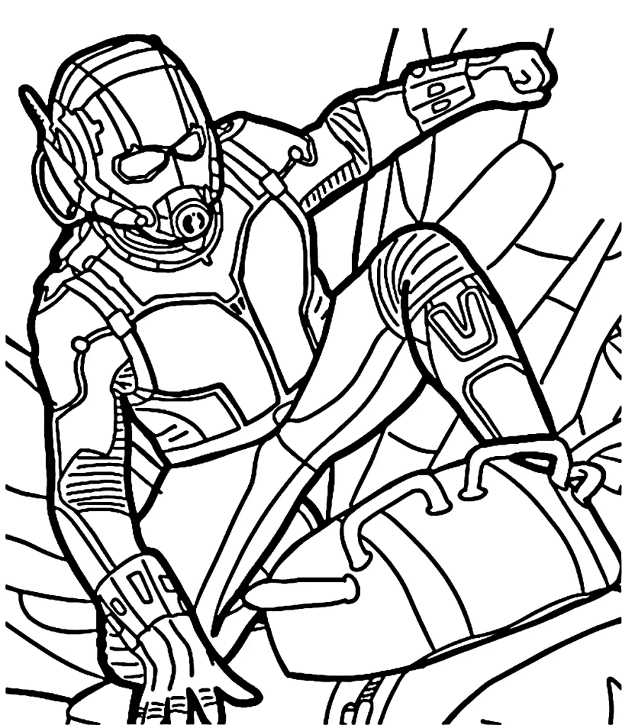 Desenho de Homem-Formiga (Ant-Man) para imprimir