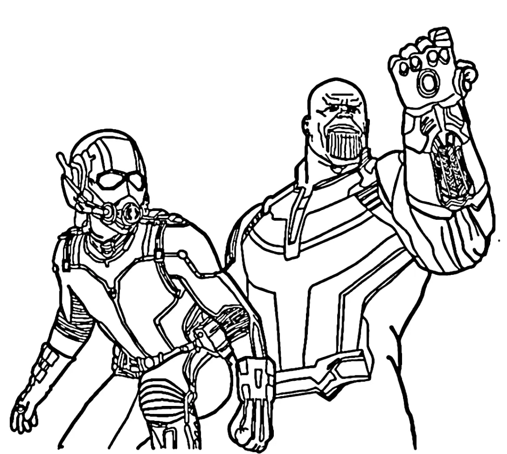 Desenho de Homem-Formiga (Ant-Man) para imprimir