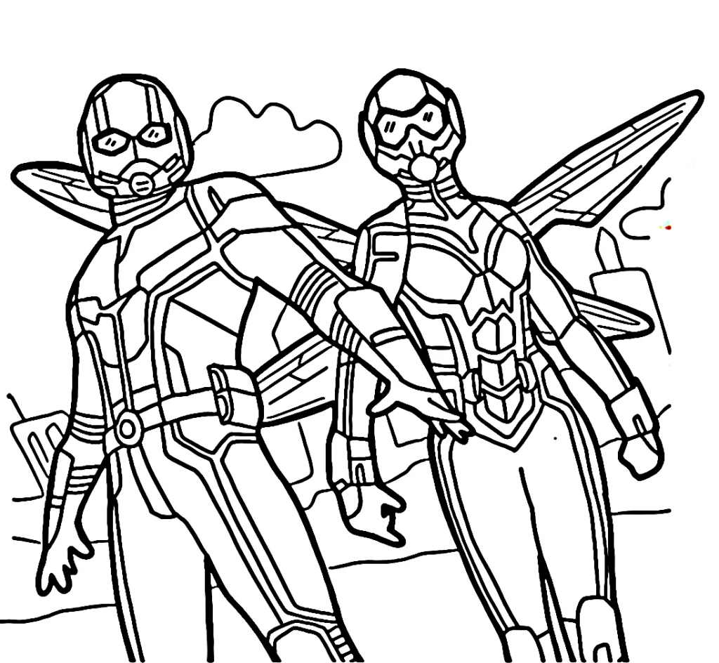 Desenho de Homem-Formiga (Ant-Man) para imprimir
