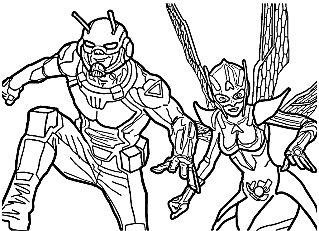 Desenho de Homem-Formiga (Ant-Man) para imprimir
