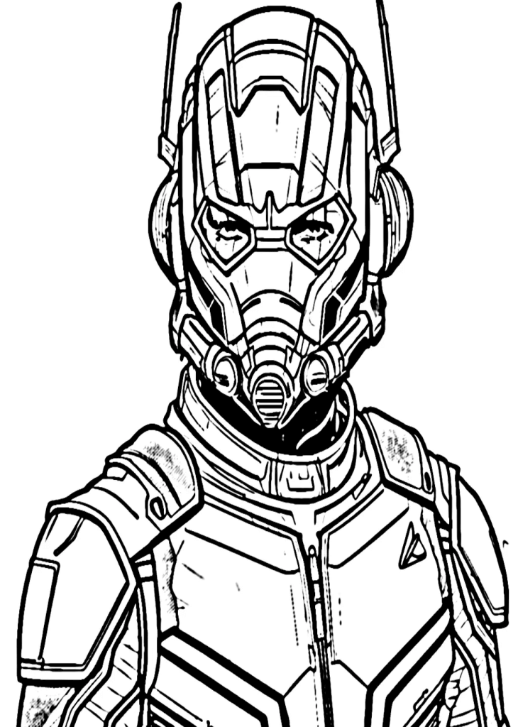 Desenho de Homem-Formiga (Ant-Man) para imprimir