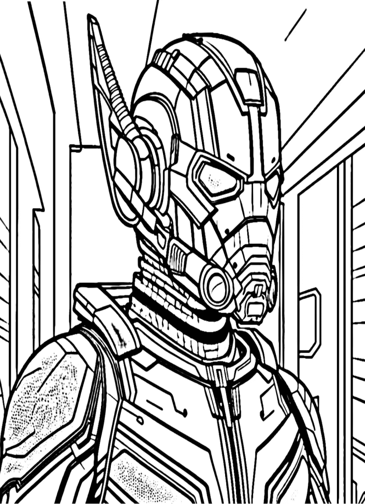 Desenho de Homem-Formiga (Ant-Man) para imprimir