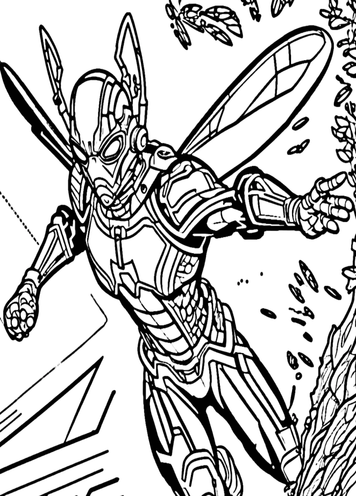 Desenho de Homem-Formiga (Ant-Man) para imprimir