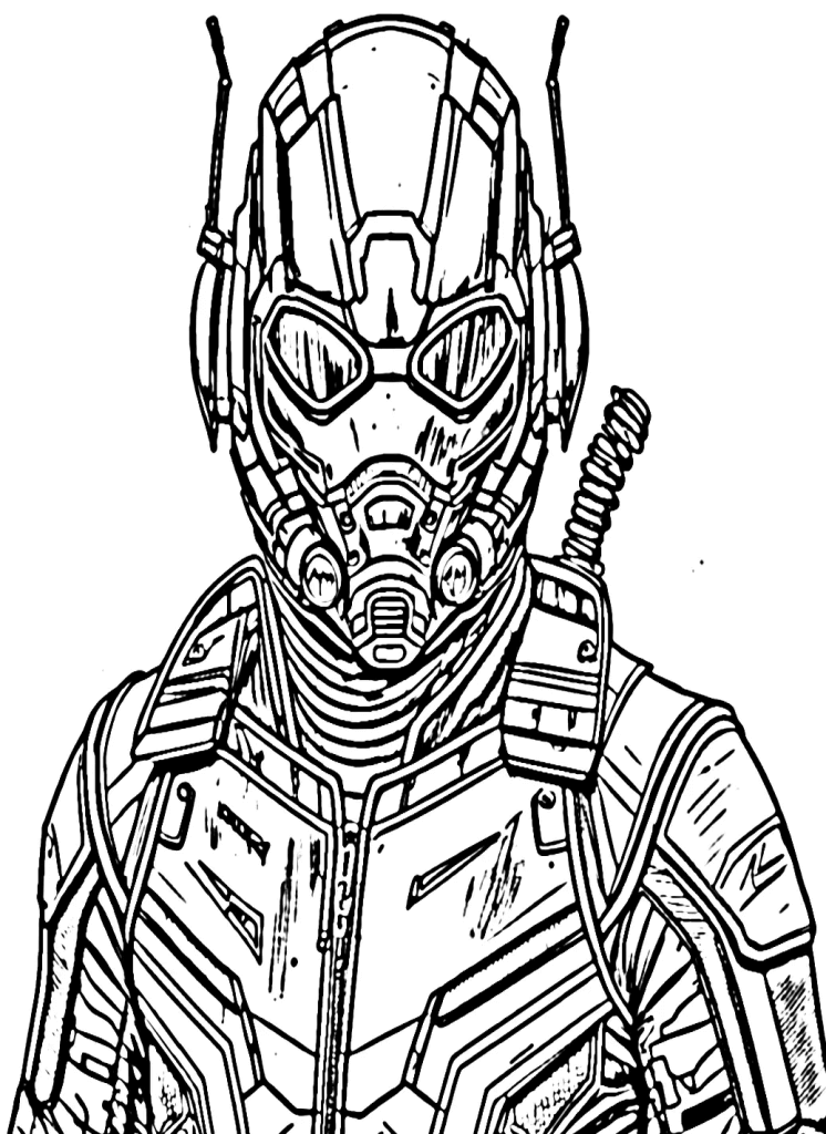 Desenho de Homem-Formiga (Ant-Man) para imprimir