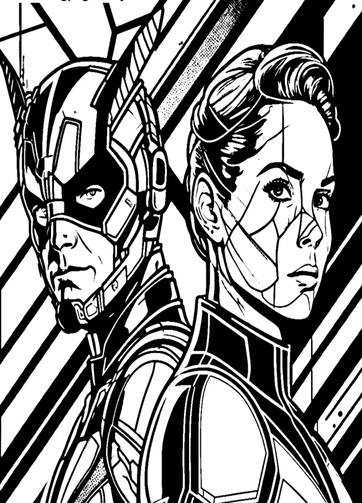 Desenho de Homem-Formiga (Ant-Man) para imprimir