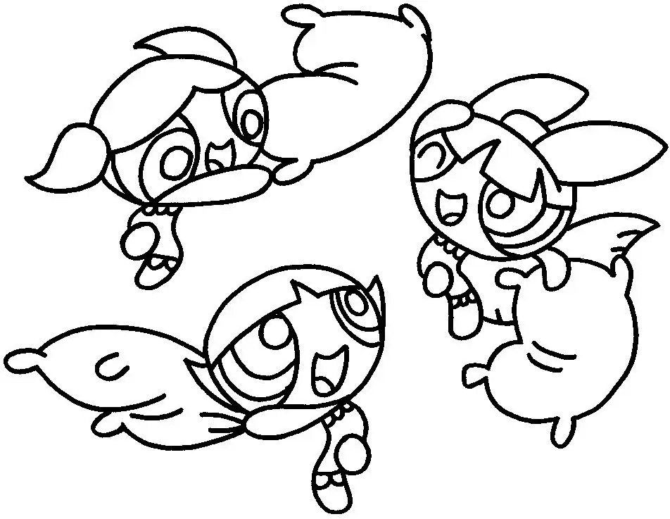 Desenho de As Meninas Superpoderosas para imprimir