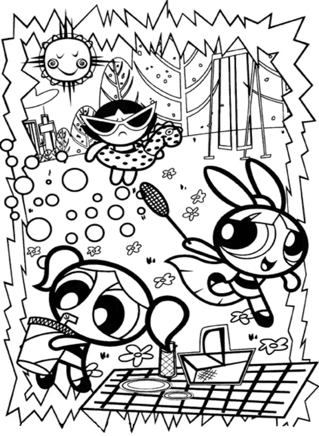 Desenho de As Meninas Superpoderosas para imprimir