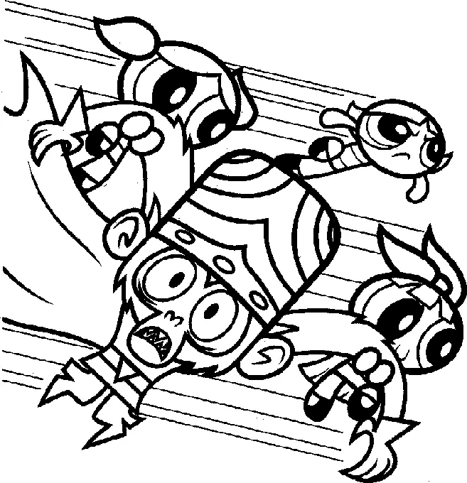 Desenho de As Meninas Superpoderosas para imprimir