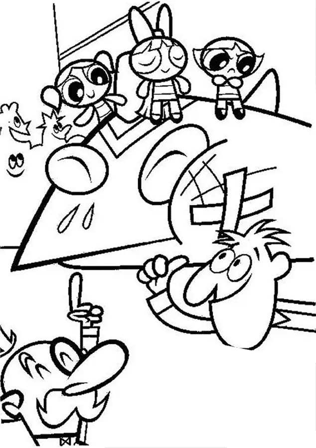 Desenho de As Meninas Superpoderosas para imprimir