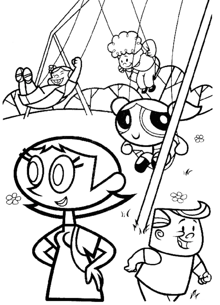 Desenho de As Meninas Superpoderosas para imprimir