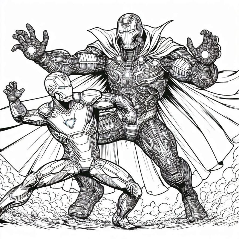 Desenho de Homem de Ferro (Iron Man) para imprimir