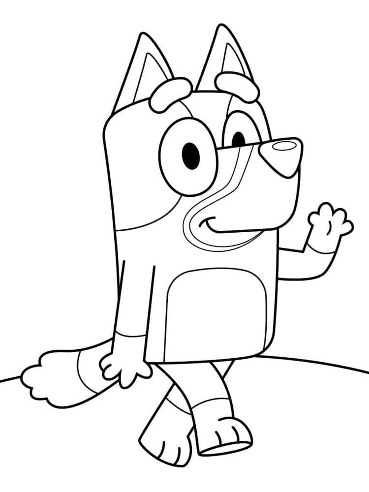 Desenho de Bluey para imprimir