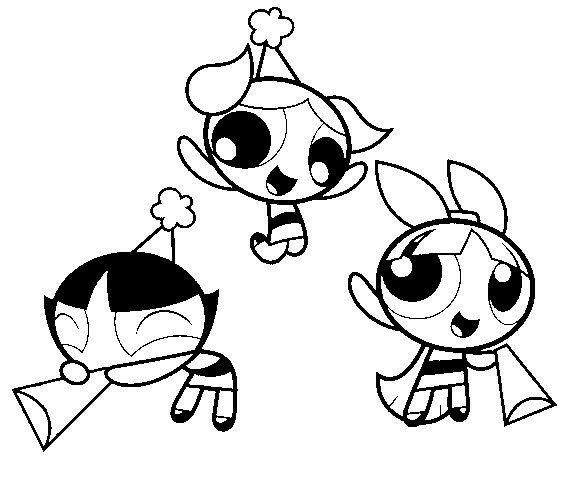 Desenho de As Meninas Superpoderosas para imprimir