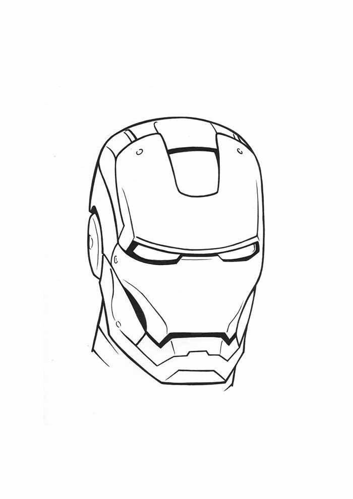 Desenho de Homem de Ferro (Iron Man) para imprimir