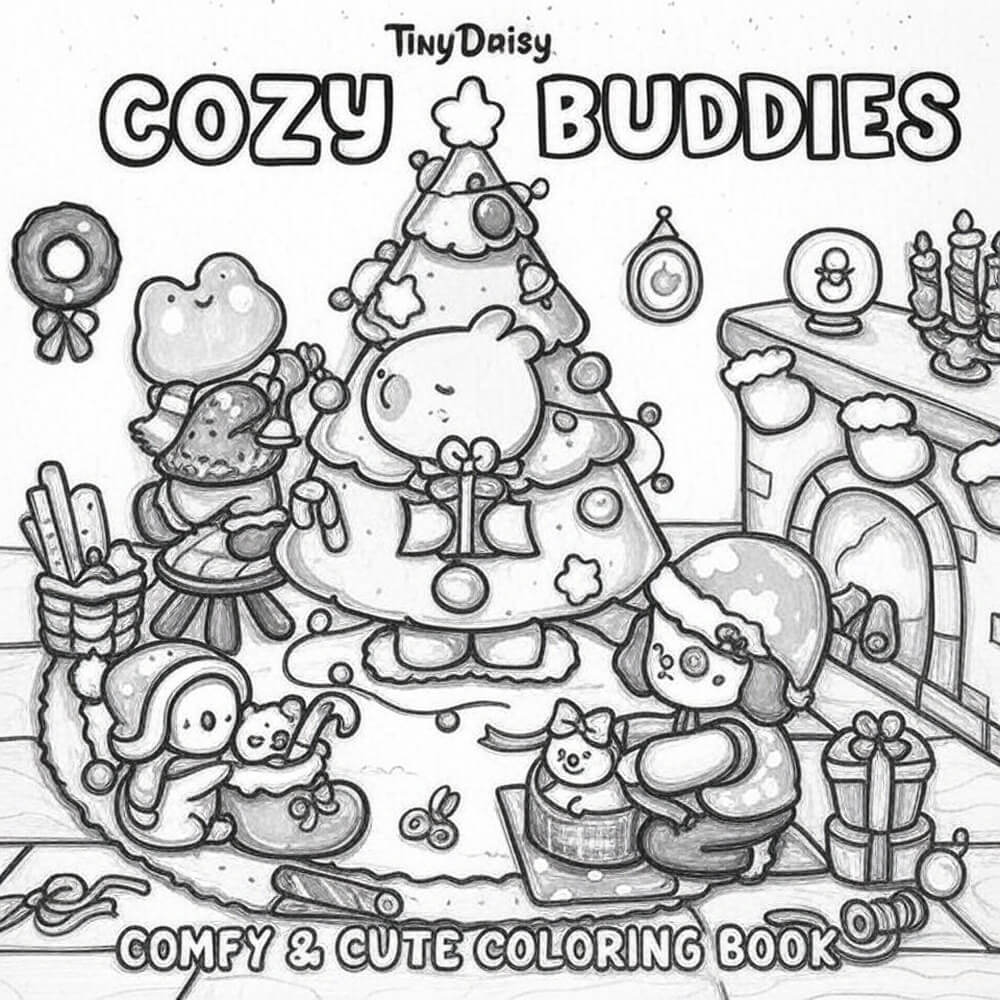 Desenho de Cozy Buddies para imprimir