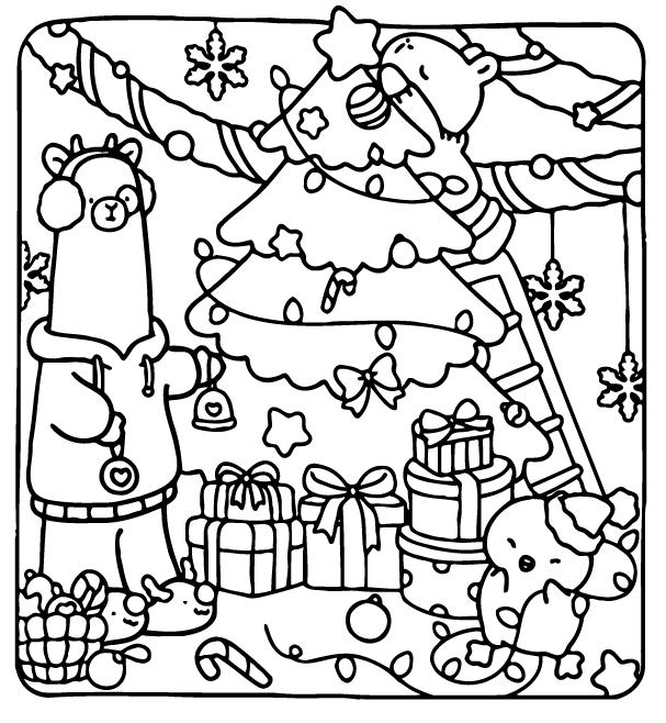 Desenho de Cozy Buddies para imprimir
