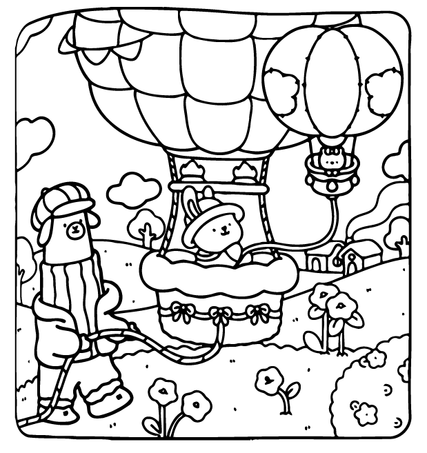 Desenho de Cozy Buddies para imprimir