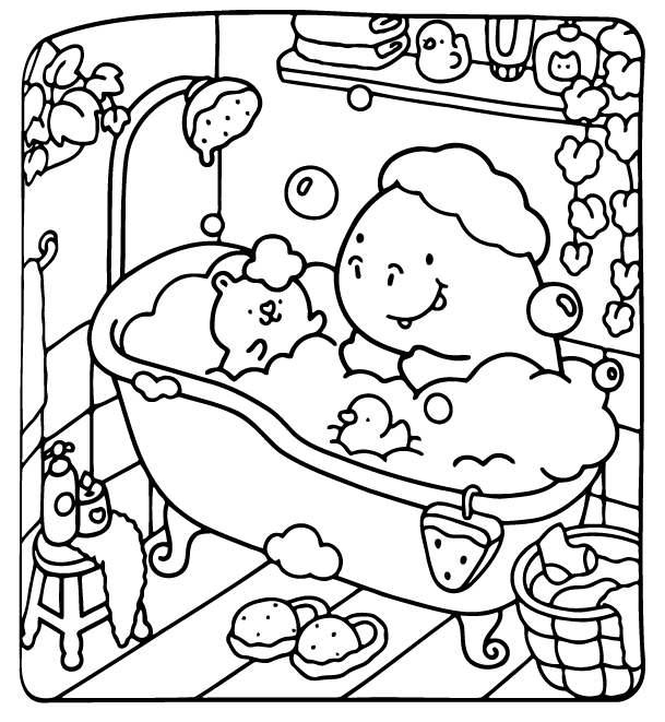 Desenho de Cozy Buddies para imprimir