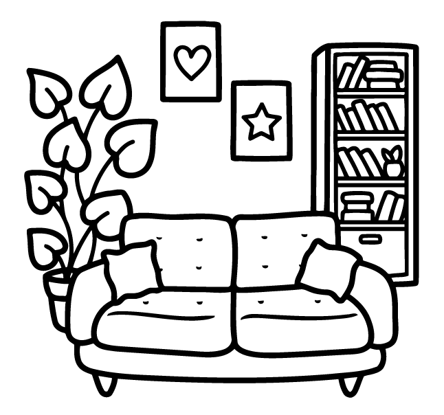 Desenho de Cozy Girl para imprimir