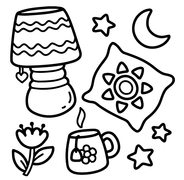 Desenho de Cozy Girl para imprimir