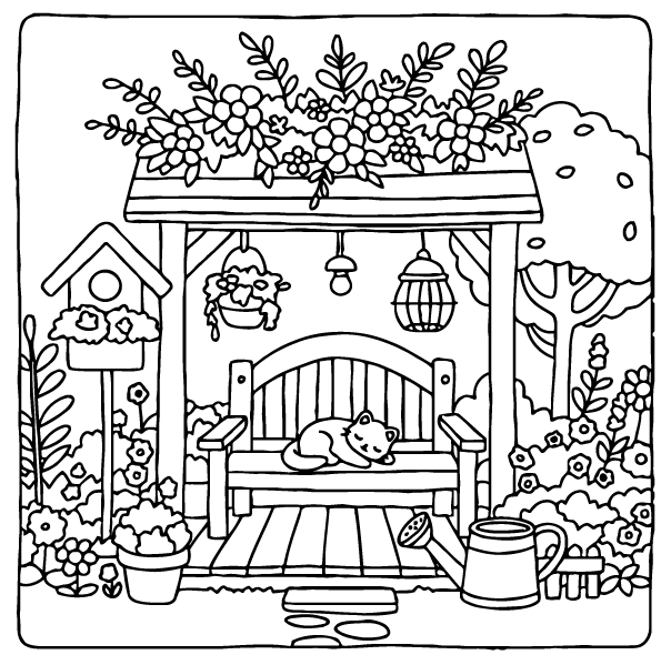 Desenho de Cozy Retreats para imprimir