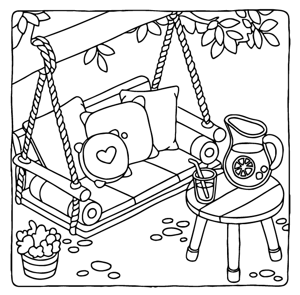 Desenho de Cozy Retreats para imprimir
