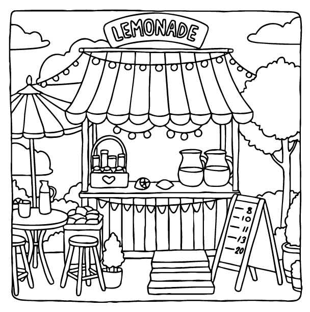 Desenho de Cozy Retreats para imprimir