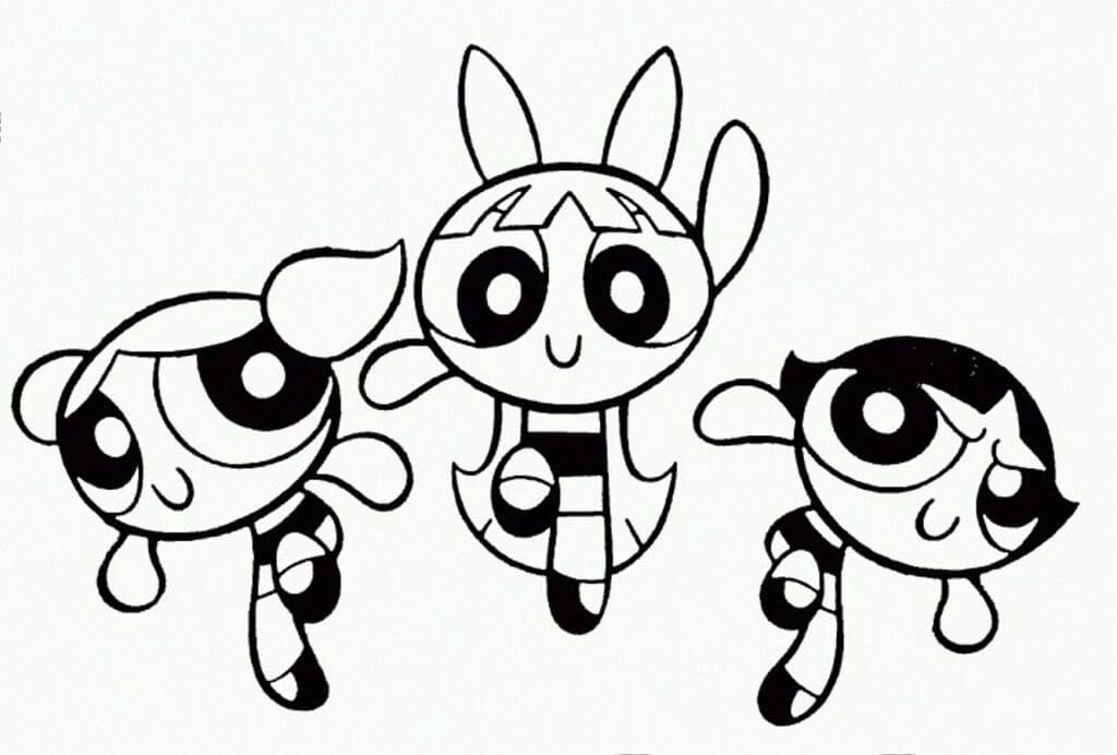 Desenho de As Meninas Superpoderosas para imprimir