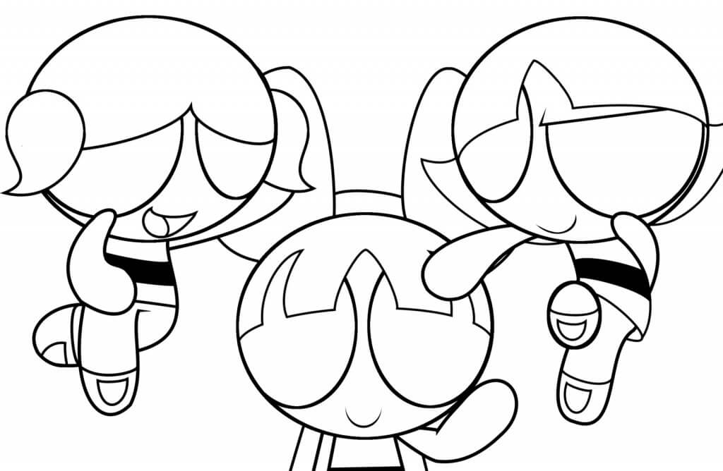Desenho de As Meninas Superpoderosas para imprimir