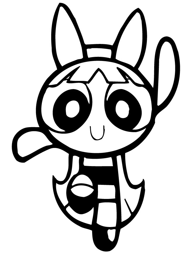 Desenho de Florzinha (As Meninas Superpoderosas) para imprimir
