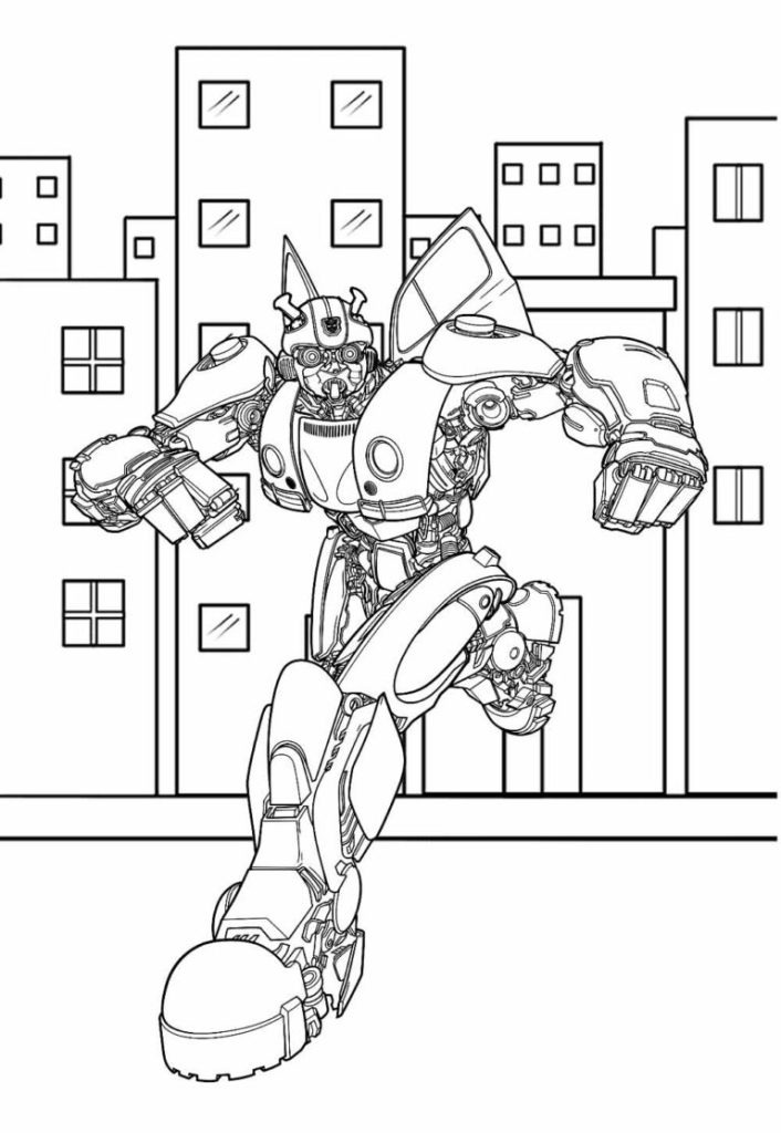 Desenho de Bumblebee (Transformers) para imprimir