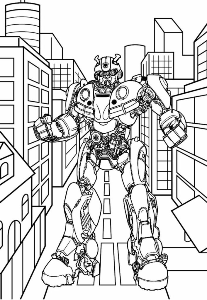 Desenho de Bumblebee (Transformers) para imprimir