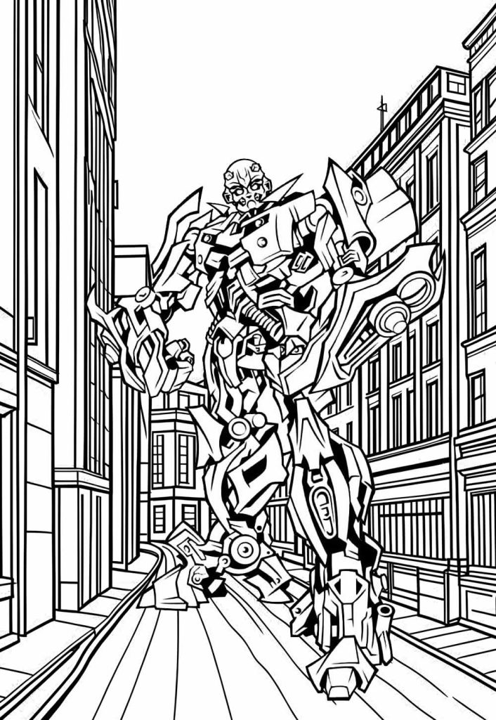 Desenho de Bumblebee (Transformers) para imprimir