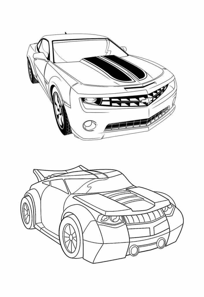 Desenho de Bumblebee (Transformers) para imprimir
