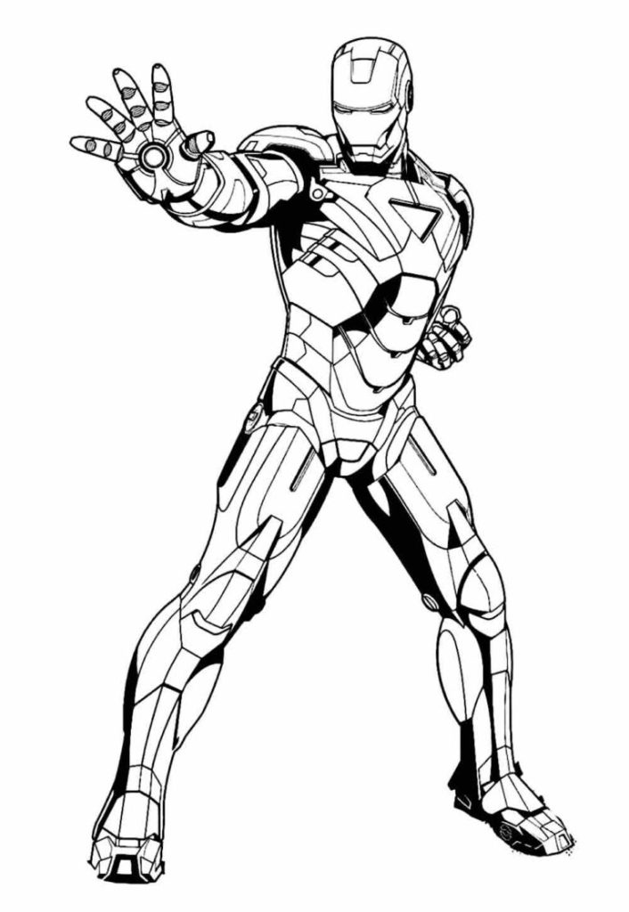 Desenho de Homem de Ferro (Iron Man) para imprimir