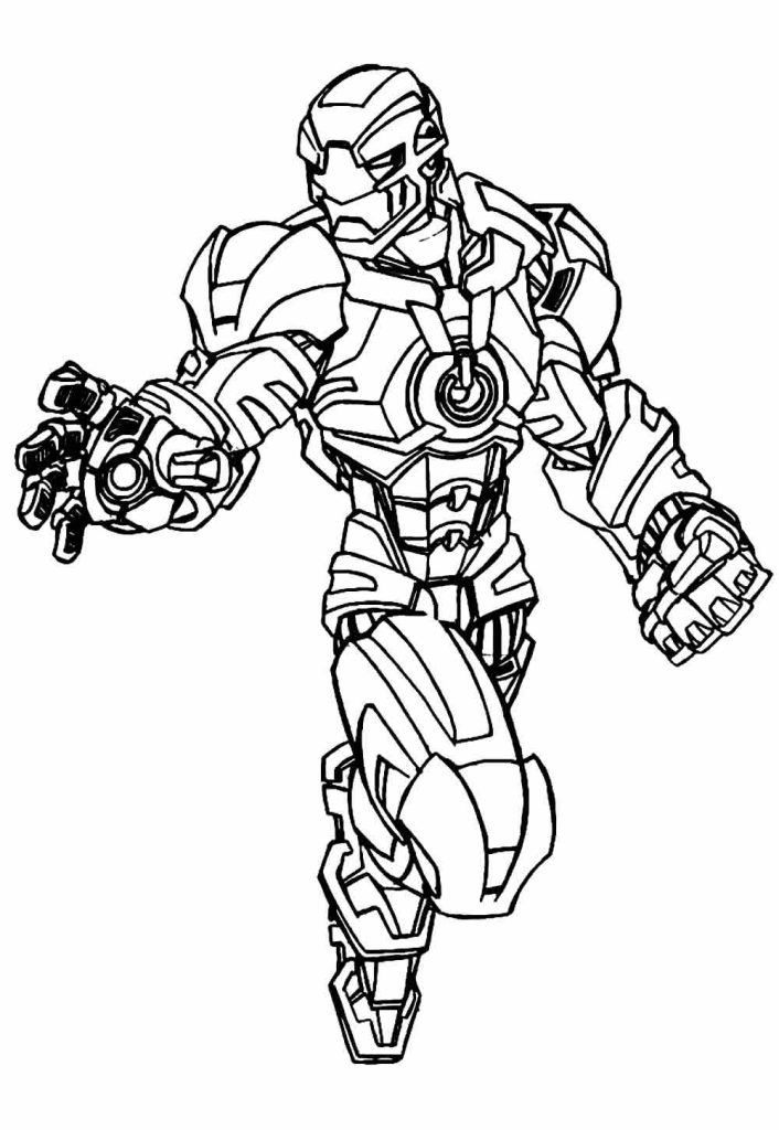 Desenho de Homem de Ferro (Iron Man) para imprimir