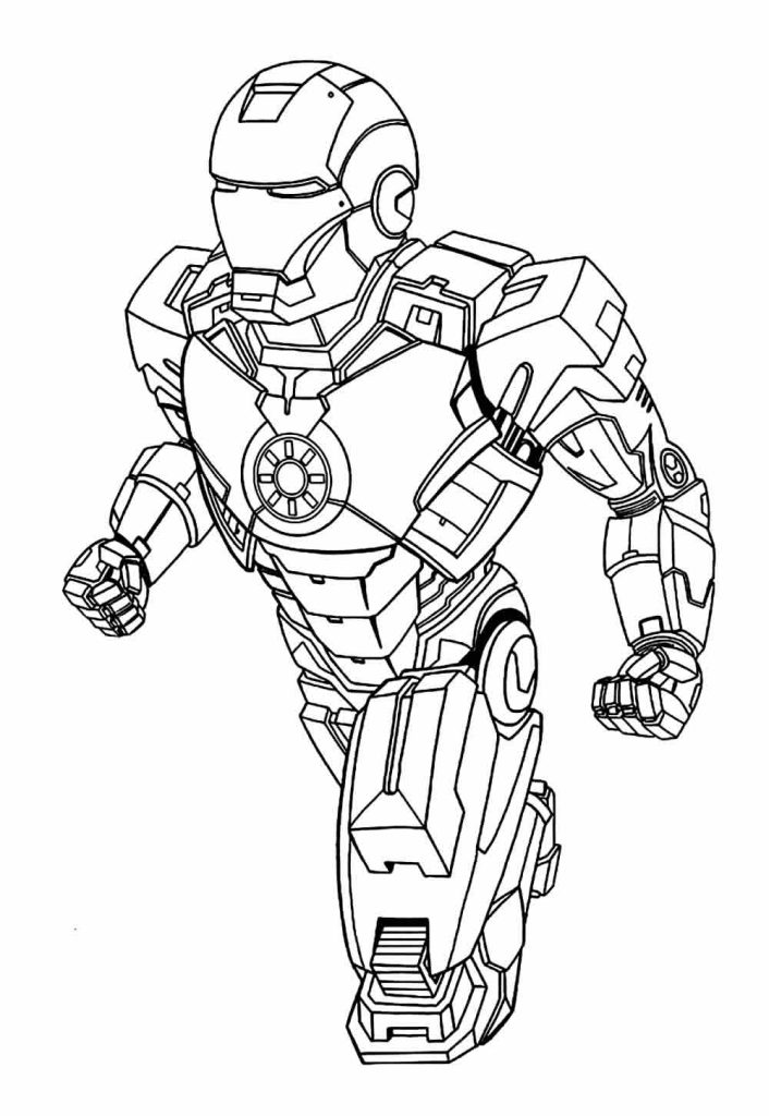 Desenho de Homem de Ferro (Iron Man) para imprimir