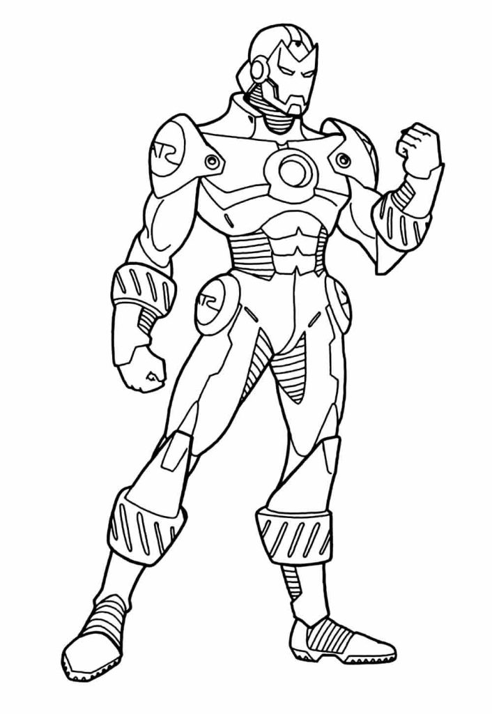 Desenho de Homem de Ferro (Iron Man) para imprimir